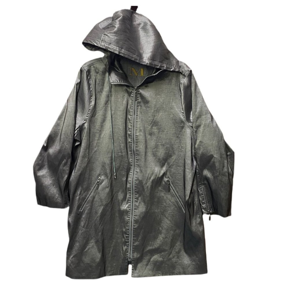 Mycra Pac One Designer Wear Nickel hooded rain coat jacket SIZE 3X